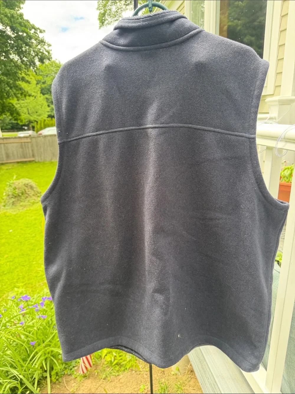 The North Face Men's Charcoal Fleece Vest - Full Zip